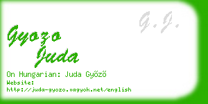 gyozo juda business card