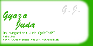 gyozo juda business card